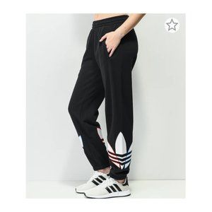 NWT adidas Tricolor Trefoil Black Sweatpants size XS
